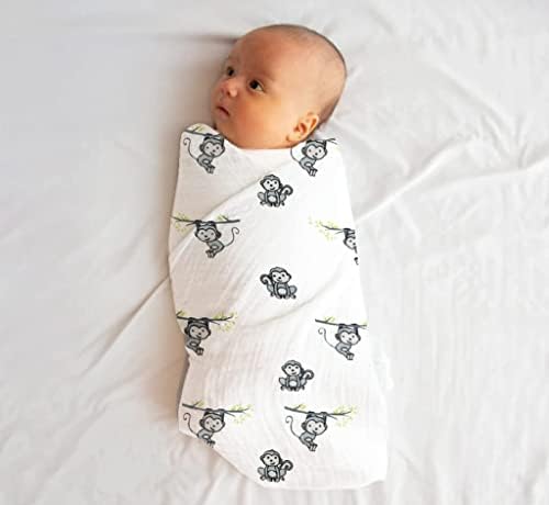 שמיכות חוטף לתינוקות של מוסלין כותנה לילודים- רכים, נעימים ועמידים- הפכו את השינה של התינוק שלכם לנוחה