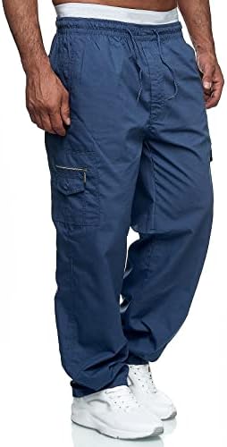 מכנסי מטען לגברים רזים מתאימים מכנסי עבודה מזדמנים מכנסיים טקטיים חיצוניים מכנסיים רצים מטיילים עם ריבוי כיסים