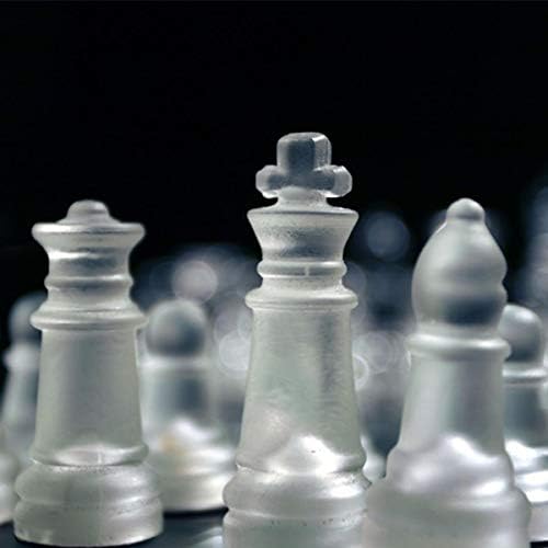 2020/2525 סמ גבוהה-סוף אלגנטי ק9 בודק זכוכית שחמט משחק סט בית קישוטים