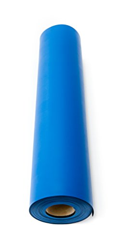 BERTECH ESD גליל מחצלת הלחמה, רוחב 2.5 רגל x 20 רגל אורך x 0.06 אינץ 'בעובי, כחול, ROHS ותואם לתחרות