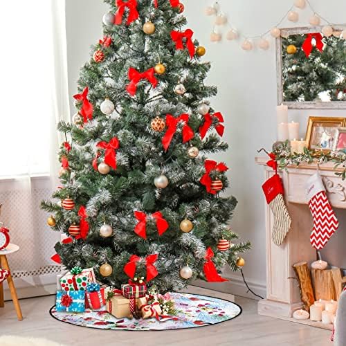 עץ חג המולד של Visesunny מחצלת אשוח ענף עץ חג המולד עץ חג המולד ועץ עץ שוורים עמד