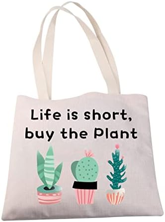 MBMSO גינון תיק תיק תיק צמחים מתנות מתנות גינון מצחיקות לאוהבי גינון גנן החיים הם קצרים לקנות את הצמחים